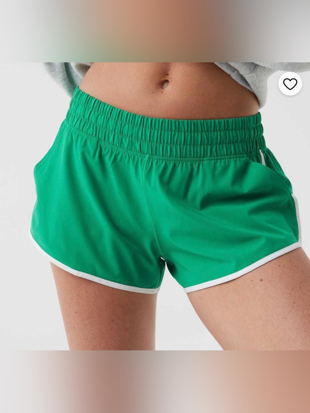 Offline by Aerie Hot Stuff Low Rise Shorts Green White Piping Size XS